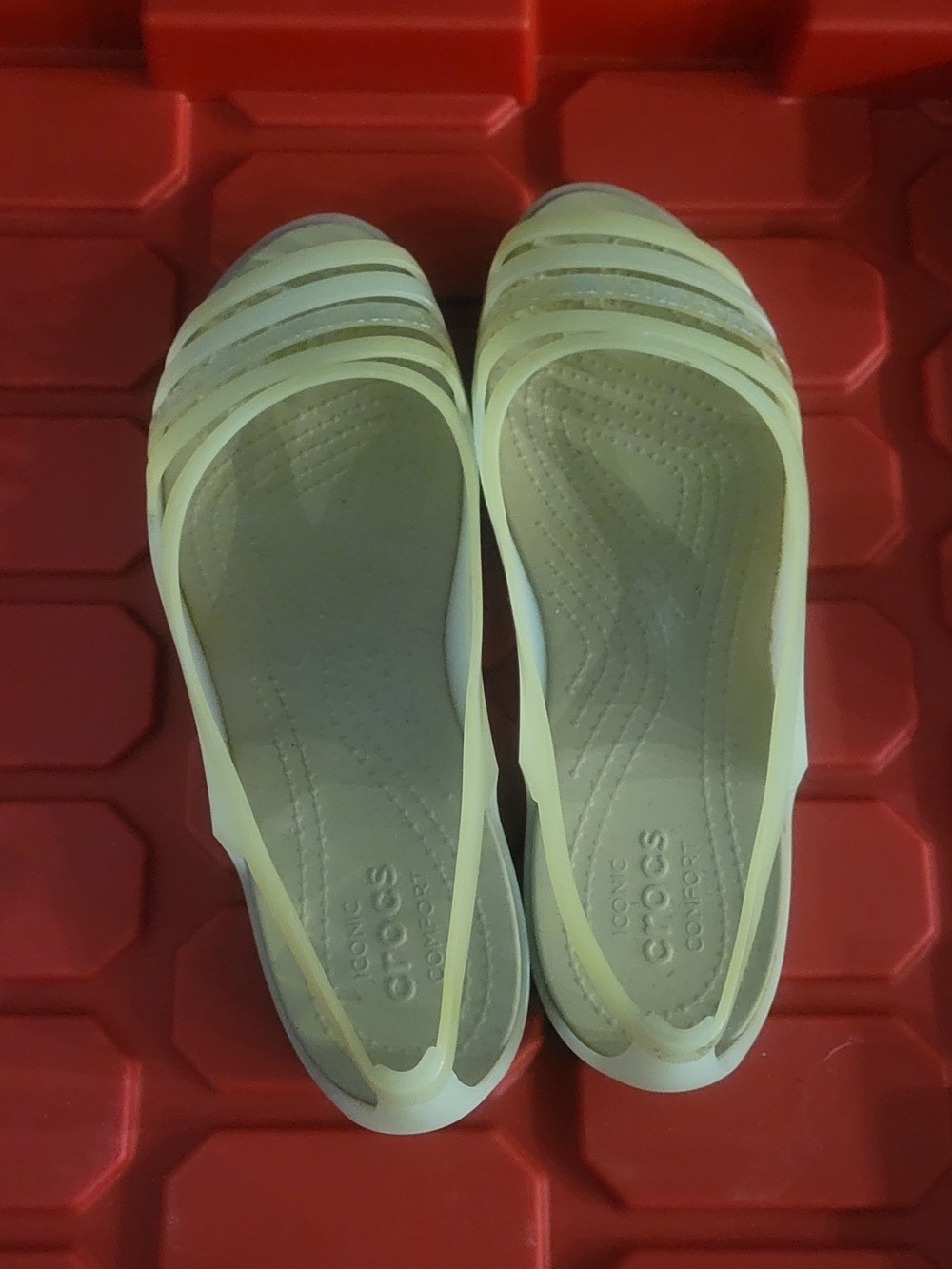 Crocs Women’s Pale Yellow Slingback Flats